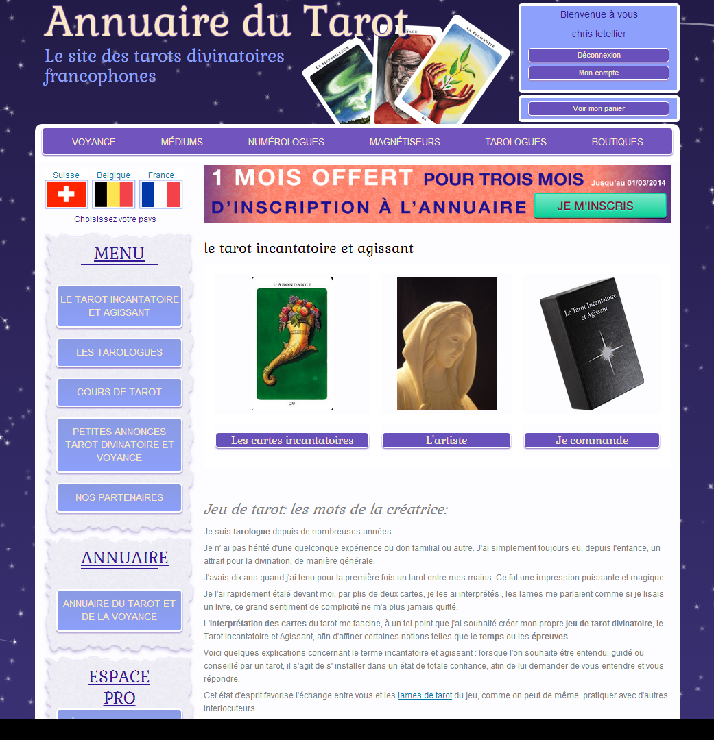 Annuaire du tarot