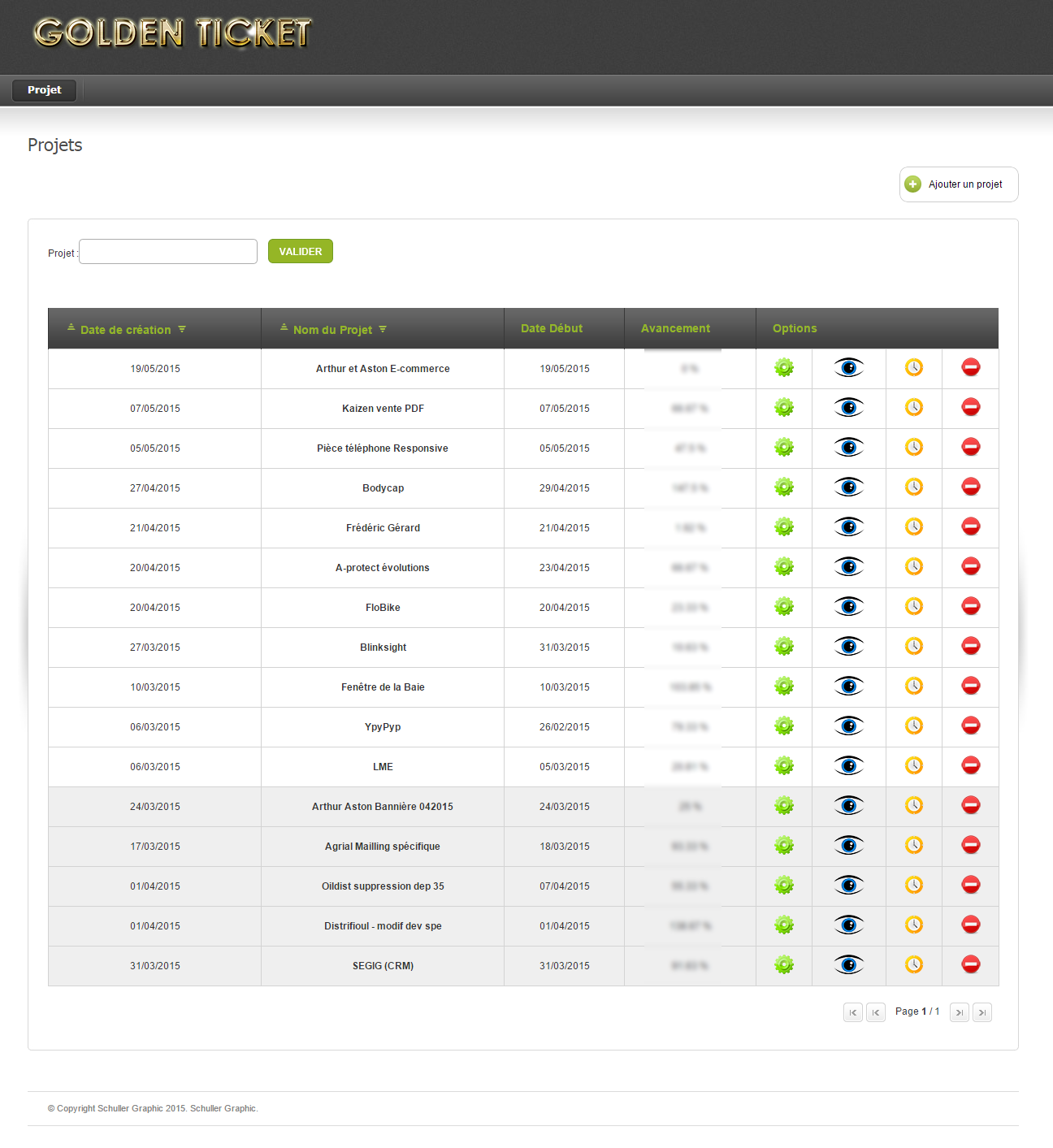 Gestion de Projets Planning